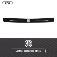 (1 Stück für MG) Heckklappenschutzleiste für MG ZS HS MG4 GT, Einstiegsleiste aus Carbonfaser-Leder