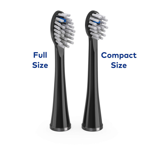 Waterpik Ανταλλακτικές Κεφαλές Βουρτσών Waterpik για Sonic-Fusion SFFB-2EB, 2 Τεμάχια Μαύρο 2