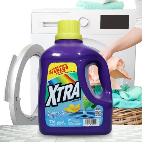Xtra Liquid Detergent Mountain Rain 116 Fl Oz 2