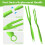 Extendable Duster Mop Handle - Compatible with Refill Detachable and Replaceable - Includes 3pc Extended Handles (3 Green) 4