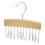 Whitmor Whitmor Wood Belt Hanger  Natural/Chrome 3