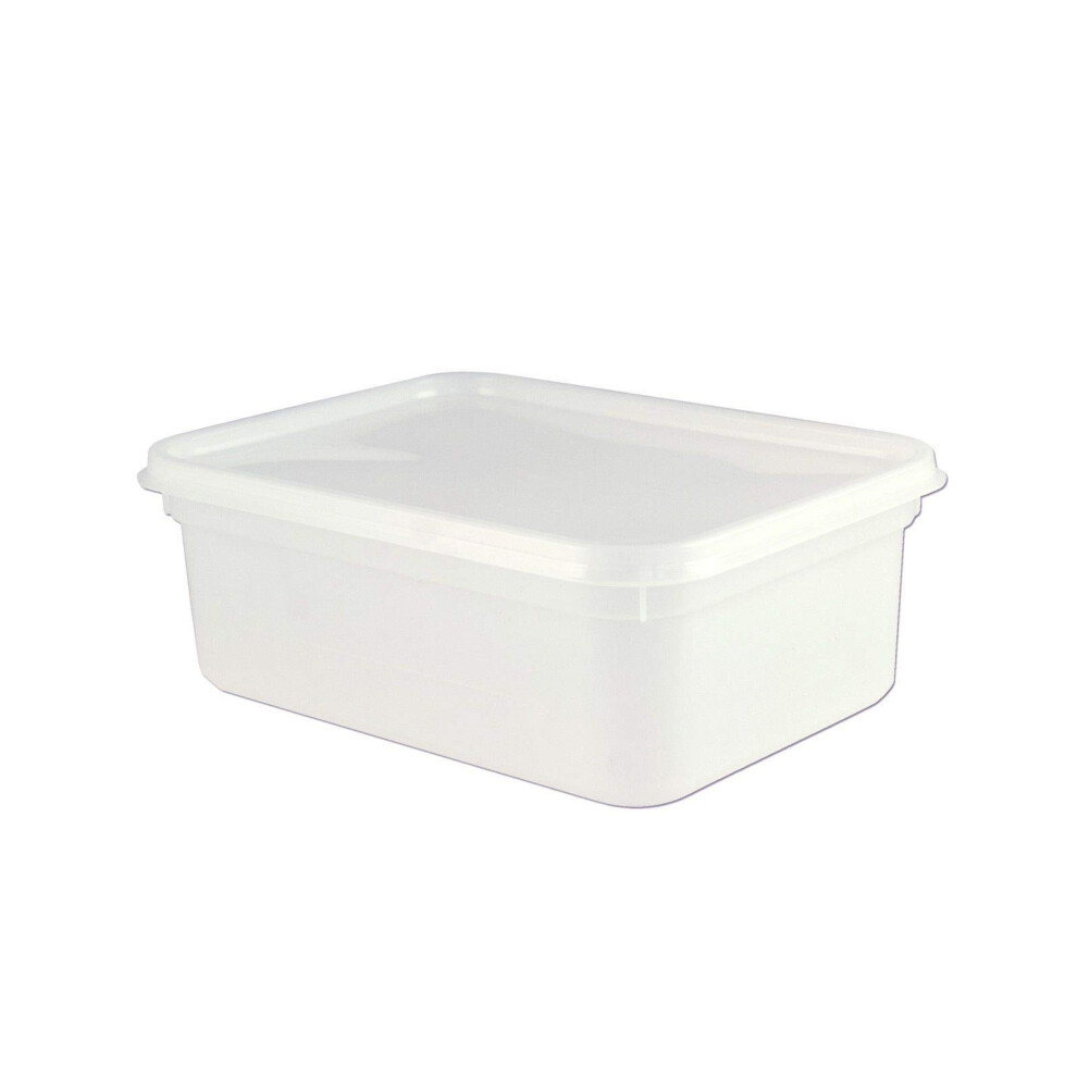 ACME Food Safe 2 Litre Ice Cream Container Tub with lids/Plastic Food Storage Container with Lids (10)