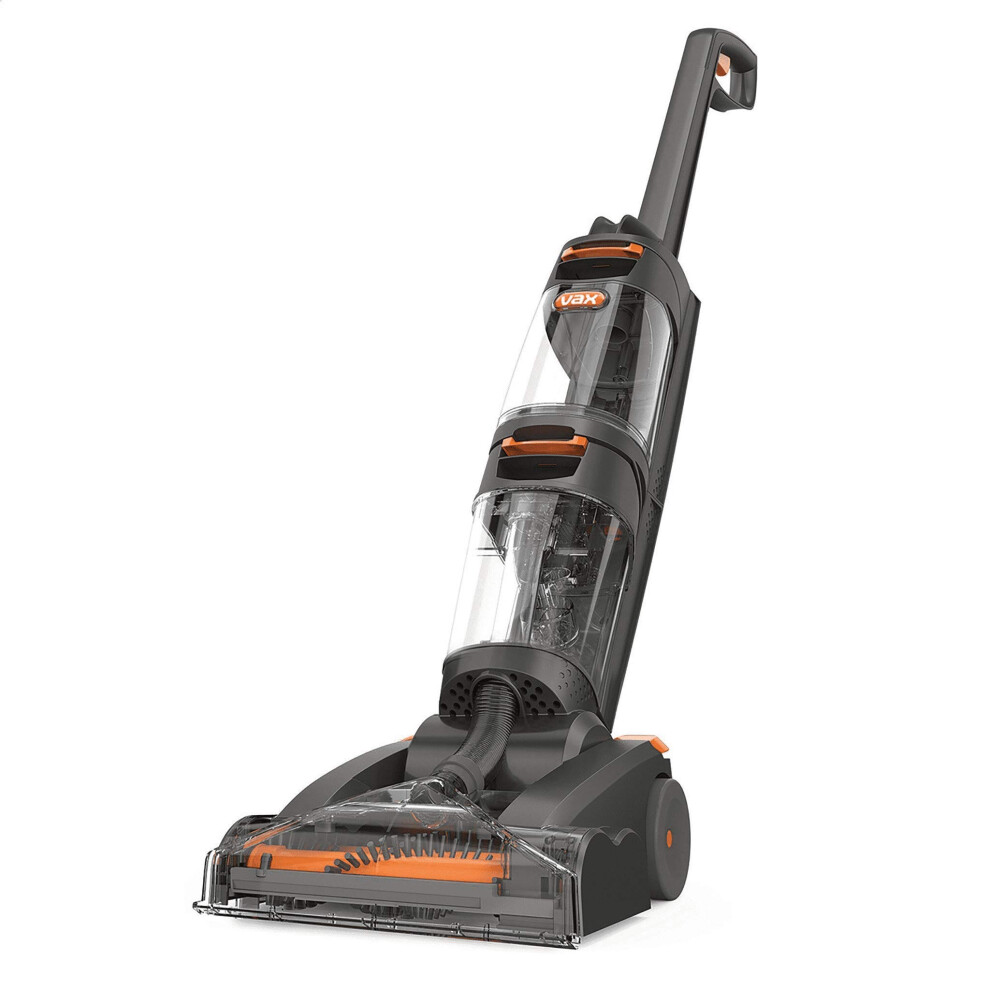 Vax Dual Power Carpet Cleaner and Washer, Stain Remover With Dual Rotating Brushbars, Twin Tank Technology, W86-DP-B, 2.7L, 800W, Orange [Energy Class