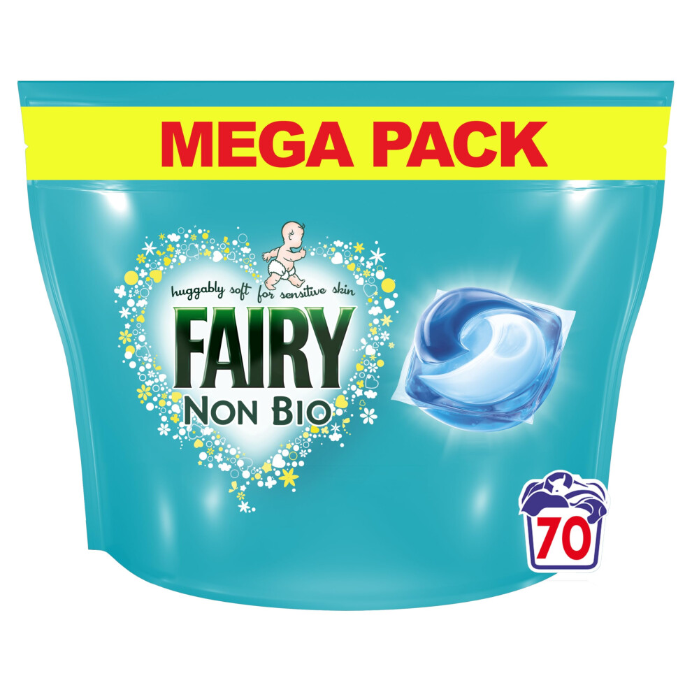 Fairy Non Bio Pods? Washing Liquid Capsules, For Sensitive Skin, 70 Washes