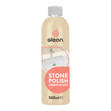 GLEAN Natural Stone Polish Liquid Gloss | 500ml | Stone Colour Restorer for Granite, Marble, Quartz & Ceramic | High Shine Floor & Worktop Polish |