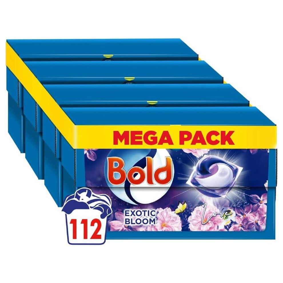 Photos - Laundry Detergent Bold All-in-1 PODS  Washing Liquid Tablets/Capsules, 112 Washes , Stain Remover For Clothes, Exotic (4x 28)