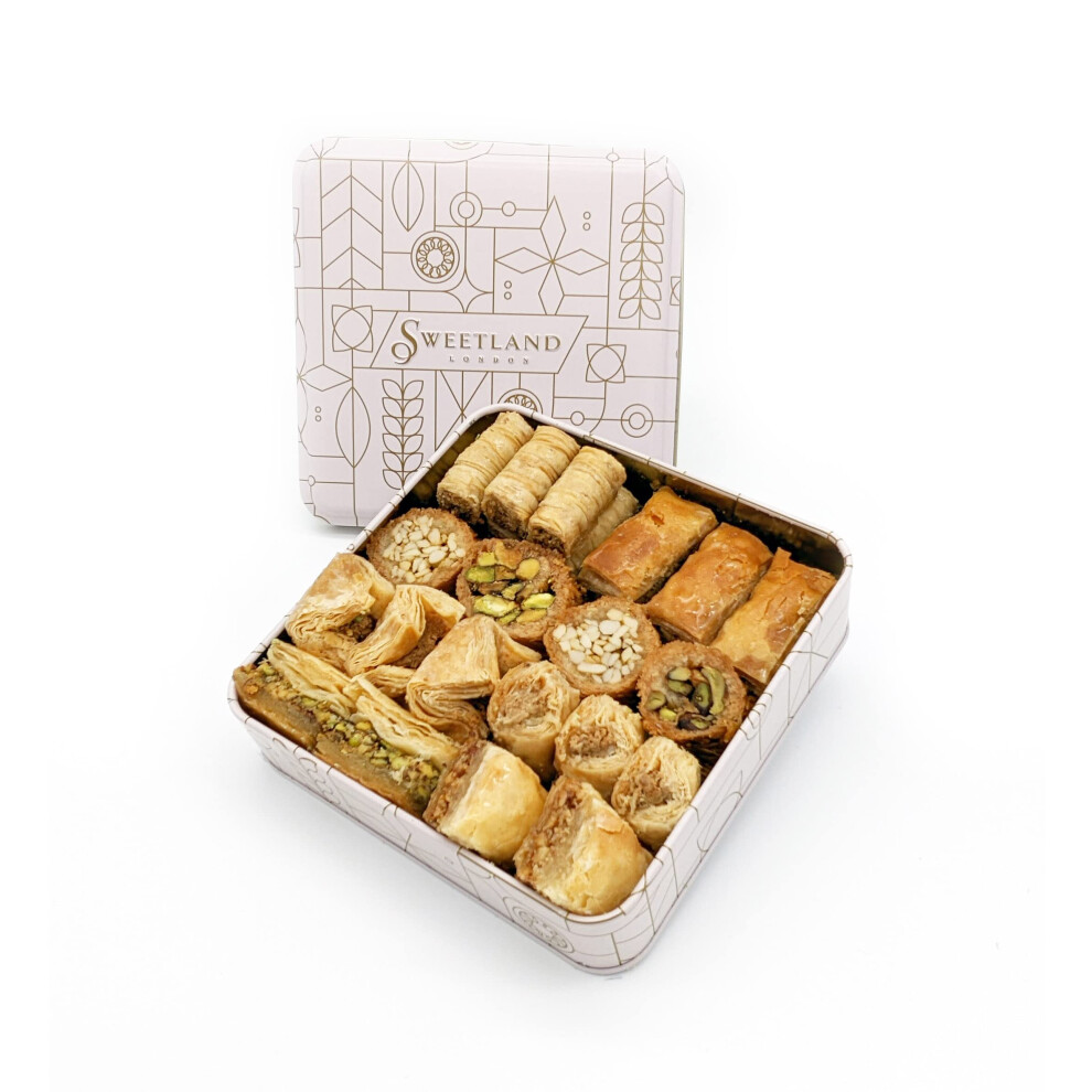 Sweet Land Regular Baklava Selection - 500G Pack | Handmade Traditional Lebanese Baklava | Ramadan, Mother's Day, Easter, & Eid | Selection Tray With