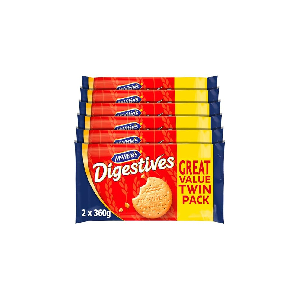 Mcvities Mcvitie's Digestives The Original Biscuits, Twin Pack, 2 X 360 G (6 Pack)