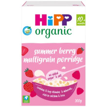 HiPP Organic Summer Berry Multigrain Porridge Baby Cereal 10+ Months (4X 200g)