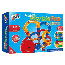 Galt Super Marble Run - 60Pc Kids Construction Set, Fun Childrens Building Toys - Young Engineer Cause and Effect Toys - STEM Learning and Design