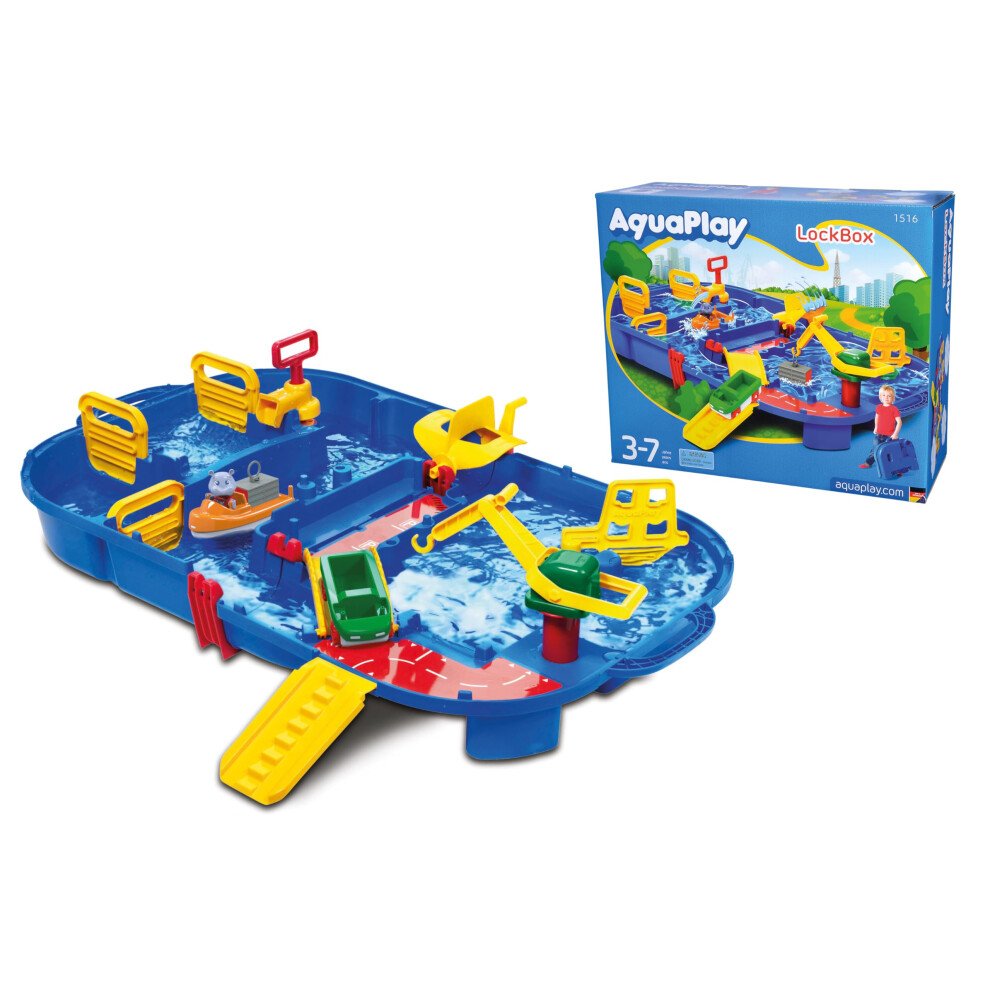 Aquaplay Lock Box Playset, Water Table Suitable For Kids Ages 3+ Years, Medium