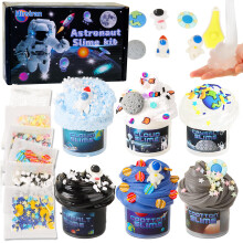 6 Packs Slime Making kit Soft and Non-Sticky, Cloud Slime, Butter Slime & Crystal Slime?DIY Slime kit Party Favorsfor Girls And Boys?Starry Sky ?
