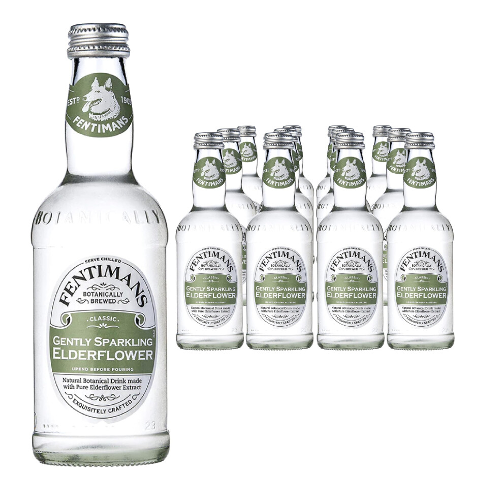 Fentimans Gently Sparkling Elderflower - Botanically Brewed Drink - Exquisitely Crafted & Refreshing Soft Drinks - Gluten-Free And Vegan Friendly Soft Light