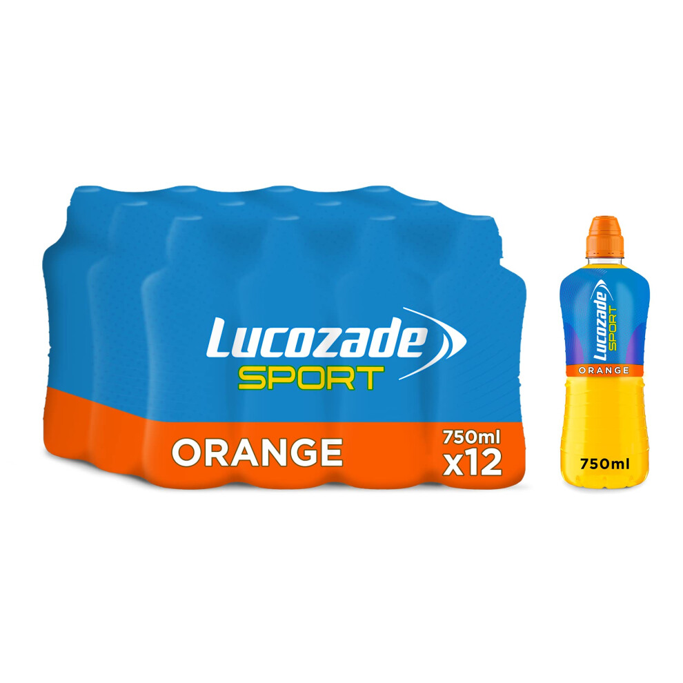 Lucozade Sport Isotonic Drink Flavour With Sugars And Sweetener - 750Ml |Pack Of 12 Orange