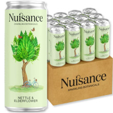 Nuisance Drinks - Nettle & Elderflower | Premium Botanical Soft Drinks | Natural Flavours- Low Calorie - Vegan - Gluten Free - Zero Artificial