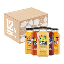 Flawsome! Variety Pack 12x250ml - Cold-Pressed Juice - No Added Sugar, 100% Natural, Pure, Vegan, Not from Concentrate