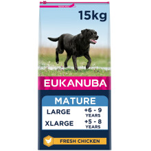 Eukanuba Complete Dry Dog Food for Mature Senior Large and Giant Breeds with Fresh Chicken 15 kg