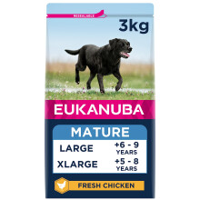 Eukanuba Complete Dry Dog Food for Mature Senior Large and Giant Breeds with Fresh Chicken 3 kg