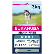 Eukanuba Grain Free Adult Large Dry Dog Food Lamb 3kg