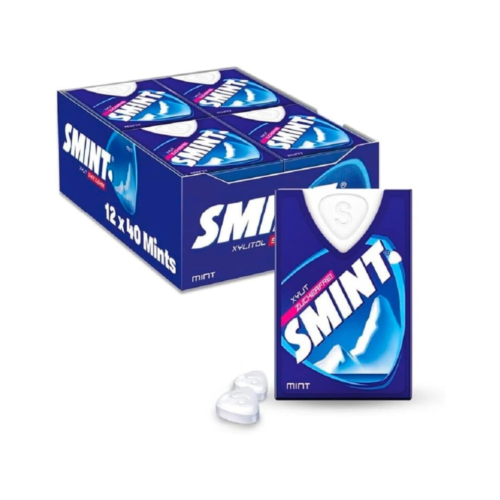 Smint Peppermint Powermints, Suitable for Vegetarians -12 x 8 g Dispenser-image-OPC-PHQHSH9-NEW