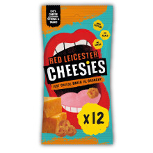 CHEESIES | Crunchy Snacking Cheese Keto Snack | Red Leicester | 100% Cheese | Sugar Free, Gluten Free, No Carb | High Protein and Vegetarian |