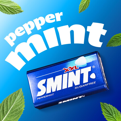 Smint Smint Sugar Free Mints, Peppermint Flavour, Suitable for Vegetarians - 50 XXL Tin 2