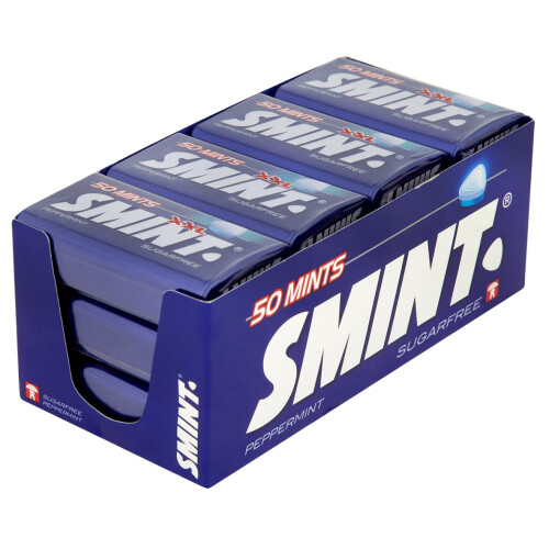 Smint Smint Sugar Free Mints, Peppermint Flavour, Suitable for Vegetarians - 50 XXL Tin