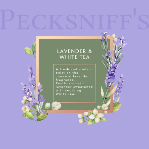 Pecksniffs Classic 100 ml/3,3 fl oz Rietverspreiderset Lavendel en witte thee 2