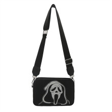 (Style Two) Pumpkin Skull Ghost Print Single Shoulder Crossbody Square Bag Fashion Halloween