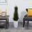 3.5 Cypress Artificial Tree in White Metal Planter UV Resistent (indend?rs/udend?rs) 2
