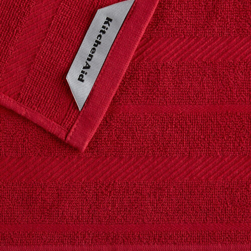 KitchenAid Kitchenaid Albany Dishlloth 8 Pack Set Passion Red/White 12 """" x12 """" 2