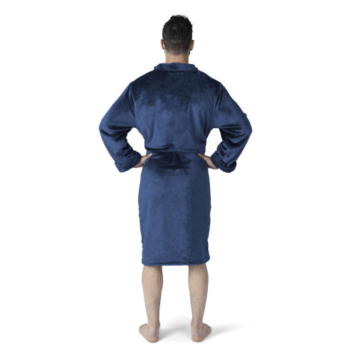 Northwest NFL Houston Texans Silk Touch Bath Robe Large/X-Large Rollout Navy 2