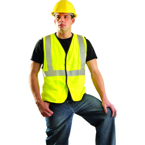 OccuNomix Medium Hi-Viz Yellow AramidModacrylic Solid Vest 2
