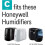 Honeywell Honeywell C Vervangfilter, Wit - Verpakking van 2 3