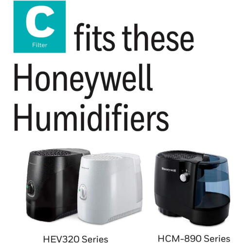 Honeywell Honeywell C Vervangfilter, Wit - Verpakking van 2 2