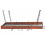 Hammered Copper Rectangle Pot Rack with Black 3