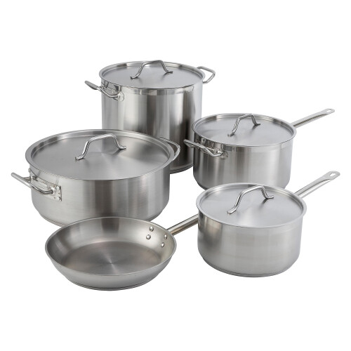 Winware RVS 10 Quart Sauspan met Deksel 1