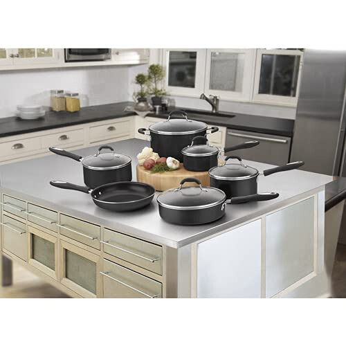 Cuisinart Cuisinart 11-Piece Nonstick Cookware Set  Black  55-11BK 2