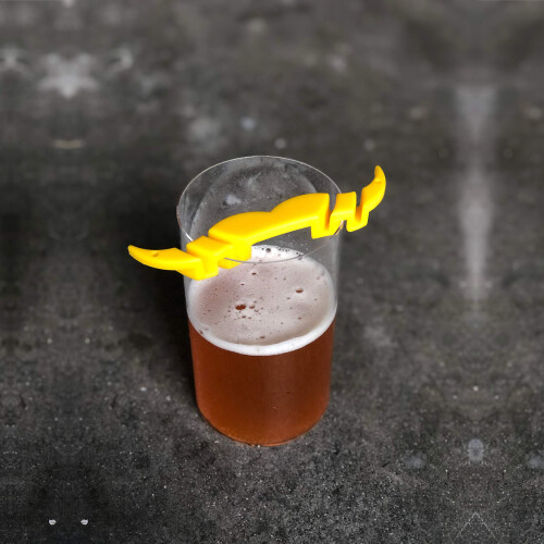 The MoGuard - Mustache Guard Drink Attachment (Yellow) 1