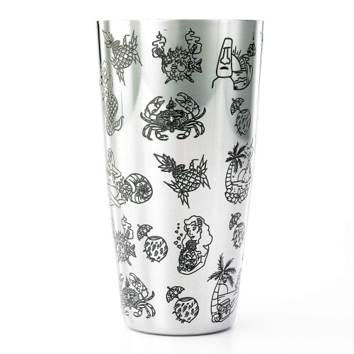 Barfly Cocktailblikje Groot 28 oz (828 ml) RVS Tiki 2
