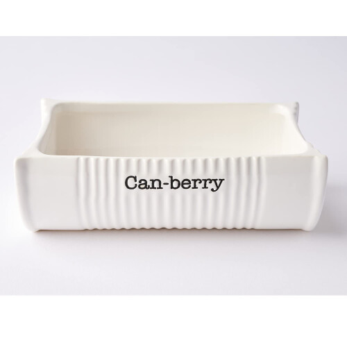 Mud Pie Can-Berry Ceramic Cranberry Serving Dish and Spatula Set 2