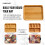 Farberware Tabua de Corte em Bambu Farberware Build-A-Board com Compartimentos e Tampa Transparente 4