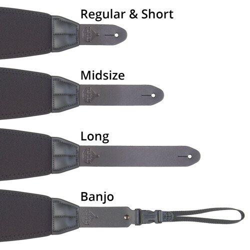 Neotech Mega Long Guitar Strap (8301042) Sort 36 """" - 45 """" 2