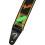 Fender Fender neon monogram 2-tums gitarrrem - grnt och orange paket med remblock och val 3
