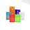 JAM PAPER Plastic Envelopes with Button & String Tie Closure - 4 1/4 x 6 1/4 - Assorted Colors - 6/Pack 4