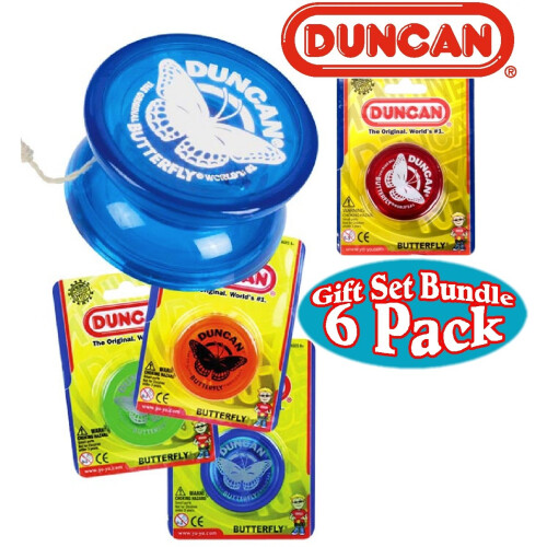 Duncan Yo -Yo Butterfly Gift Set Bundle - 6 Pack (Assortered Colours) 2