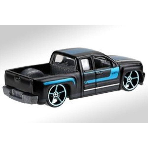 Hot Wheels Hot Wheels 2017 HW Hot Trucks Chevy Silverado 159/365 Nero 2