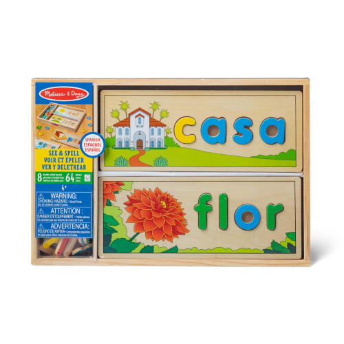 Melissa & Doug Melissa & Doug Ισπανικό See & Spell Εκπαιδευτικό Παιχνίδι Γλώσσας 2