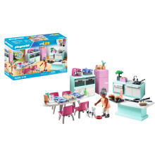 Playmobil 71608 Keuken met kookeiland - MyLife - Inclusief karakter en volledig ingerichte keuken - vanaf 4 jaar