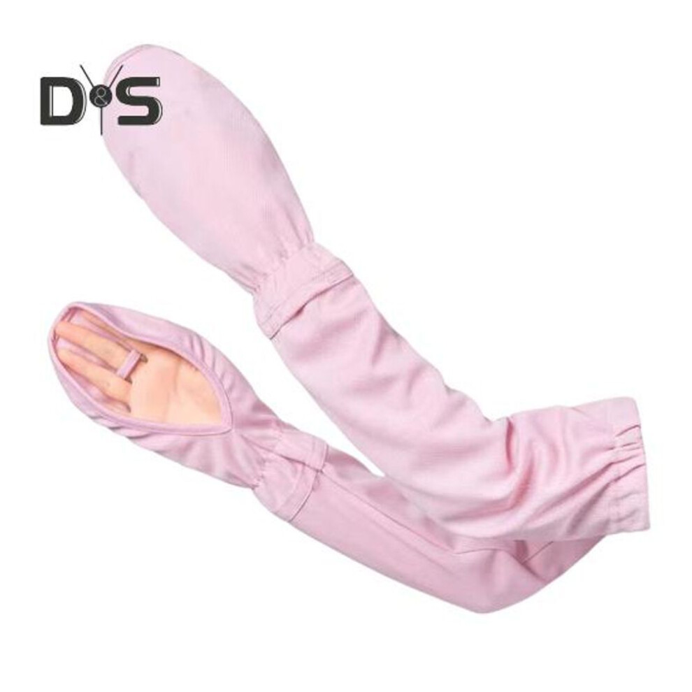 (pink) 1 Pair Summer Sleeve Wraps Quick Dry Sweat Absorption Sunshade Full Sleeves Anti-uv Touch Screen Thin Arm Protection Riding Outdoor Arm Sleeves
